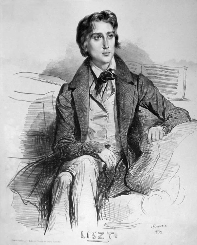 Franz Liszt all'età di 21 anni